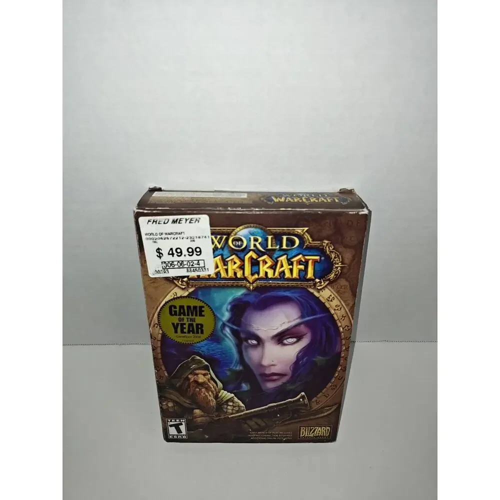 World Of Warcraft Game Year Original Retail Box Version 2004 PC & Battle Guide